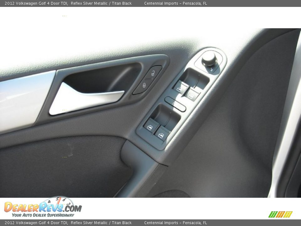 2012 Volkswagen Golf 4 Door TDI Reflex Silver Metallic / Titan Black Photo #25