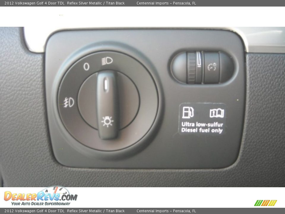 2012 Volkswagen Golf 4 Door TDI Reflex Silver Metallic / Titan Black Photo #26