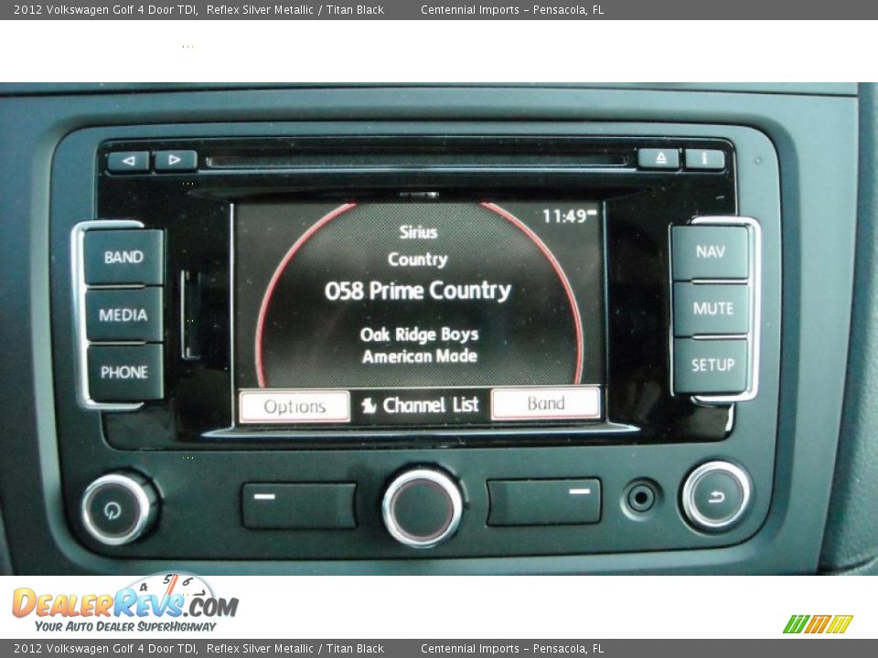 2012 Volkswagen Golf 4 Door TDI Reflex Silver Metallic / Titan Black Photo #30