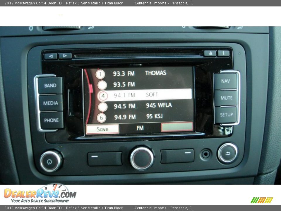 2012 Volkswagen Golf 4 Door TDI Reflex Silver Metallic / Titan Black Photo #31