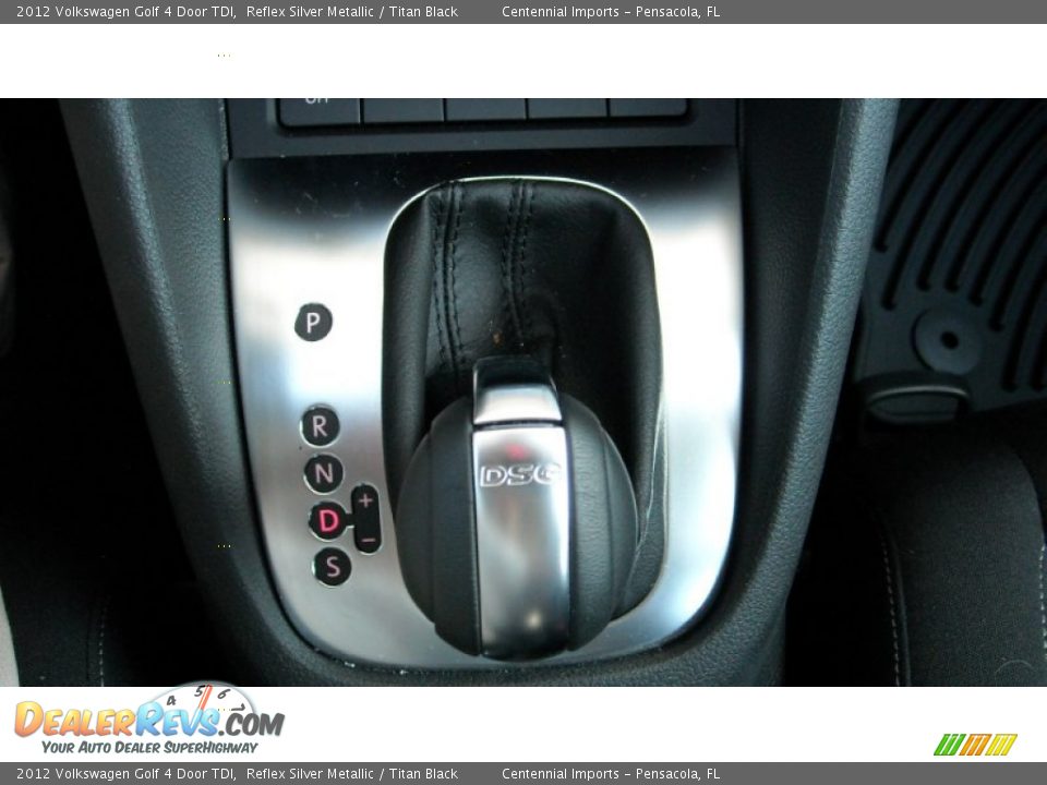 2012 Volkswagen Golf 4 Door TDI Reflex Silver Metallic / Titan Black Photo #34