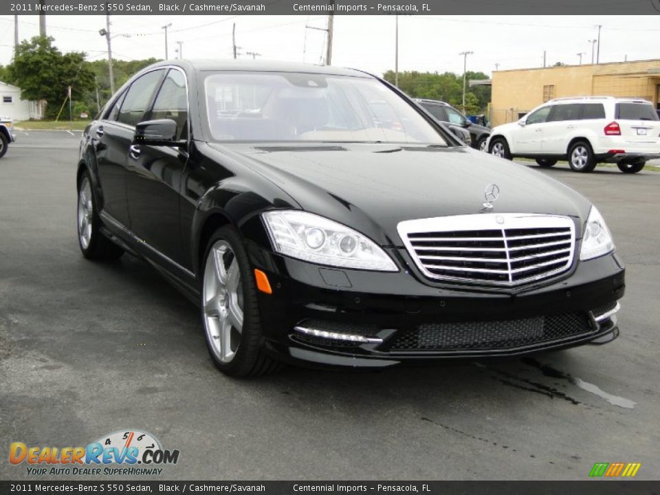 2011 Mercedes-Benz S 550 Sedan Black / Cashmere/Savanah Photo #3
