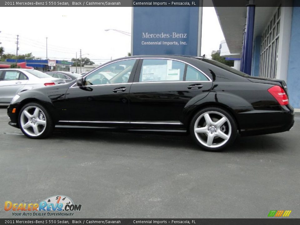 2011 Mercedes-Benz S 550 Sedan Black / Cashmere/Savanah Photo #4