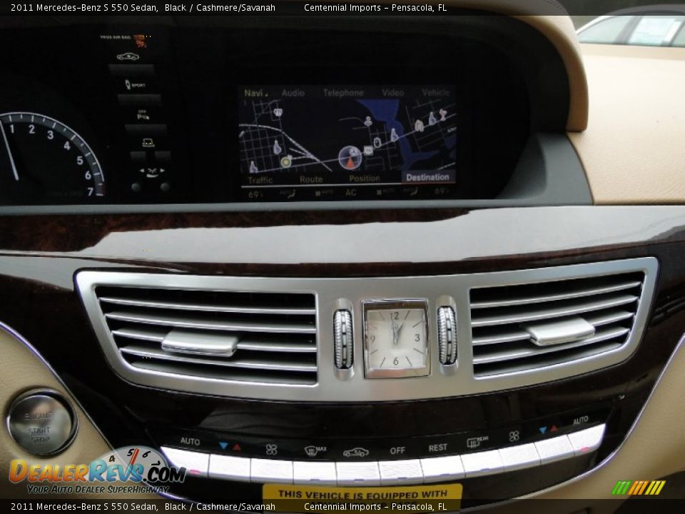 2011 Mercedes-Benz S 550 Sedan Black / Cashmere/Savanah Photo #7