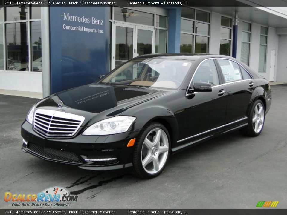2011 Mercedes-Benz S 550 Sedan Black / Cashmere/Savanah Photo #10