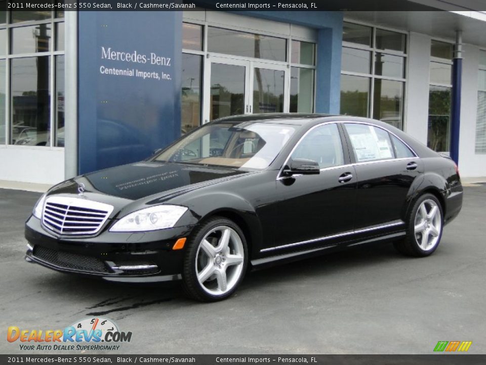 2011 Mercedes-Benz S 550 Sedan Black / Cashmere/Savanah Photo #11