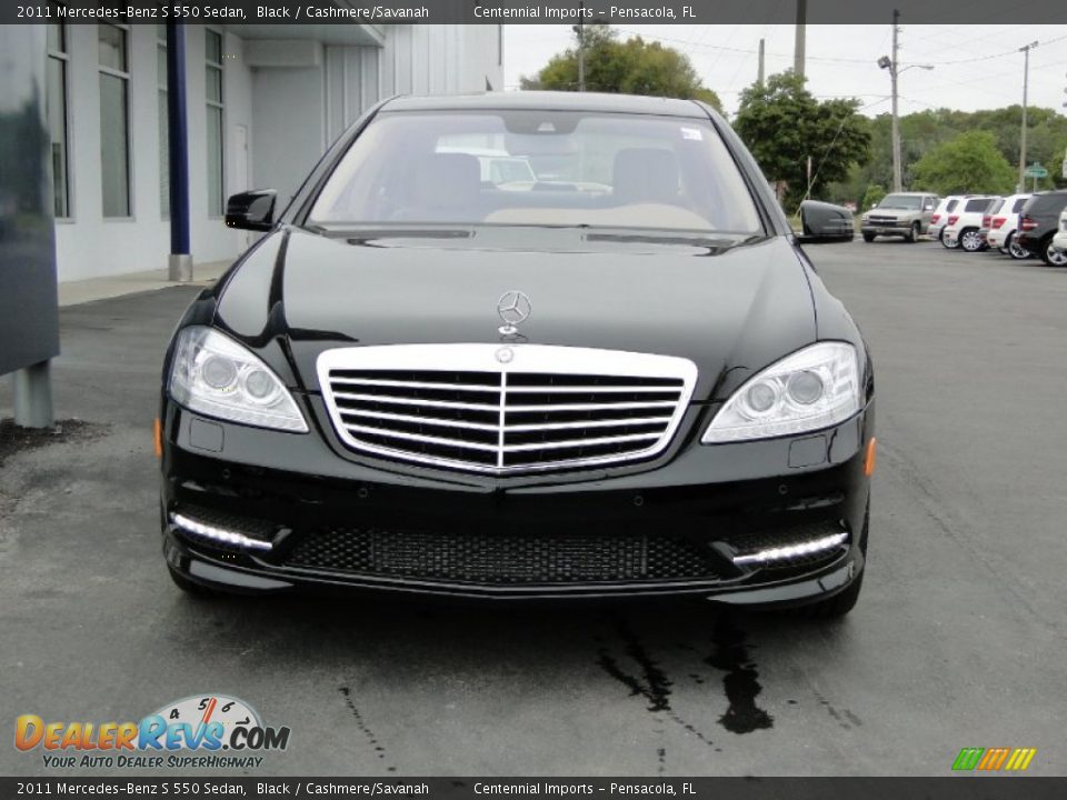 2011 Mercedes-Benz S 550 Sedan Black / Cashmere/Savanah Photo #12