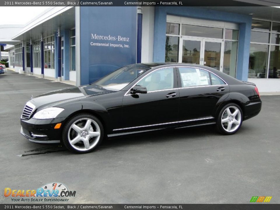 2011 Mercedes-Benz S 550 Sedan Black / Cashmere/Savanah Photo #13