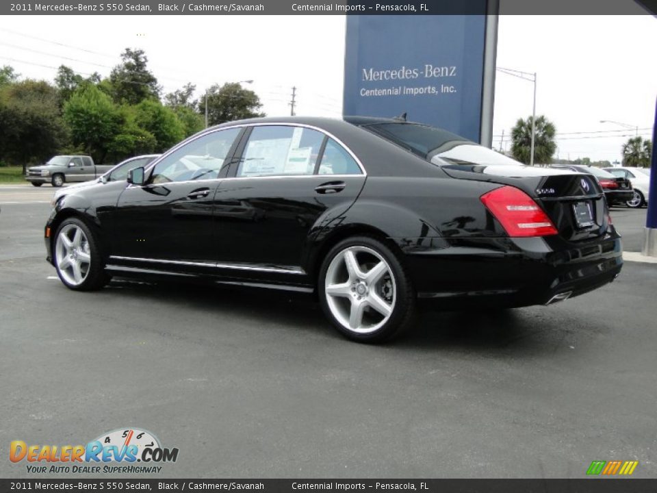 2011 Mercedes-Benz S 550 Sedan Black / Cashmere/Savanah Photo #14