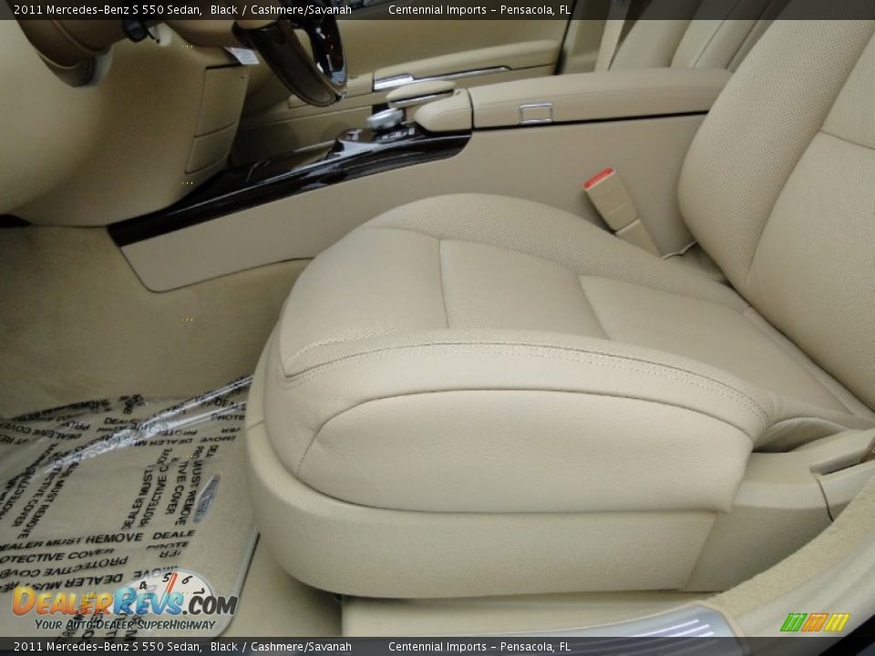 2011 Mercedes-Benz S 550 Sedan Black / Cashmere/Savanah Photo #18