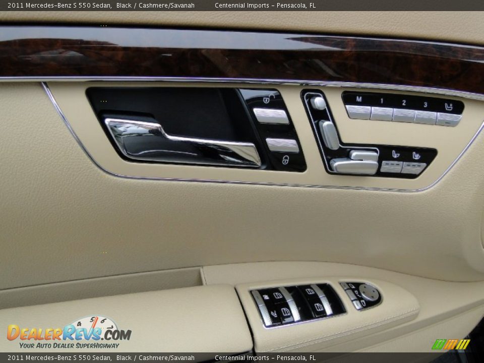 2011 Mercedes-Benz S 550 Sedan Black / Cashmere/Savanah Photo #19