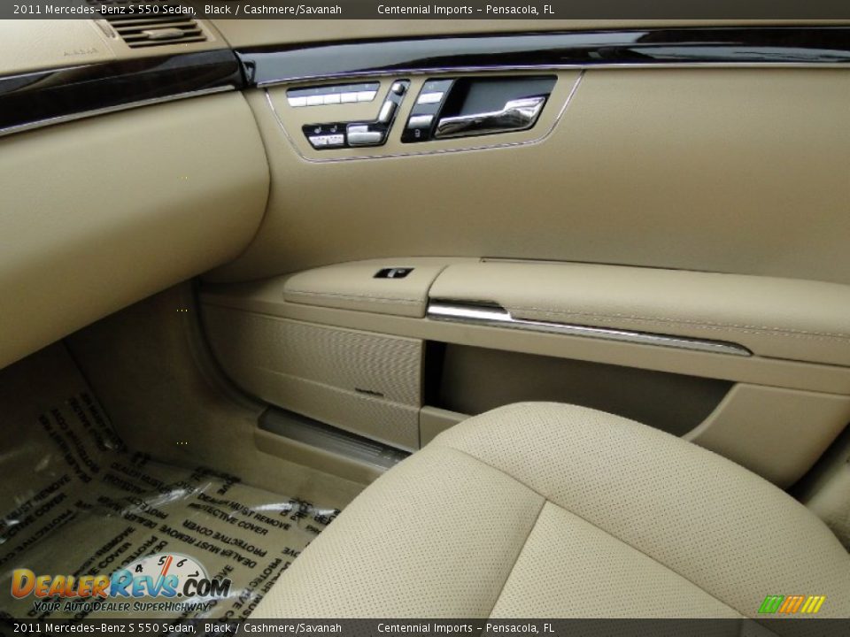 2011 Mercedes-Benz S 550 Sedan Black / Cashmere/Savanah Photo #24