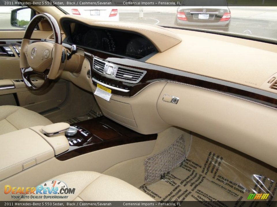 2011 Mercedes-Benz S 550 Sedan Black / Cashmere/Savanah Photo #25