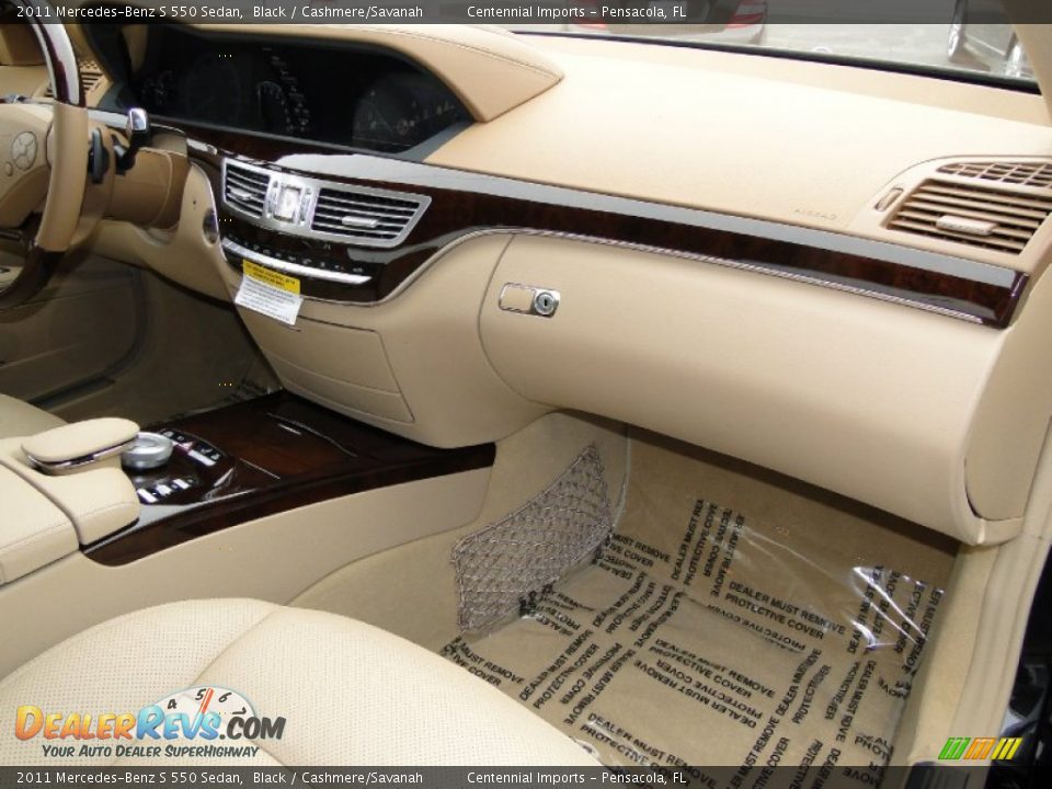 2011 Mercedes-Benz S 550 Sedan Black / Cashmere/Savanah Photo #26