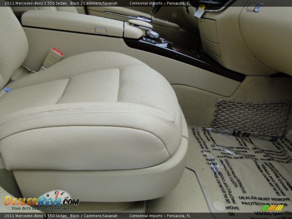 2011 Mercedes-Benz S 550 Sedan Black / Cashmere/Savanah Photo #27