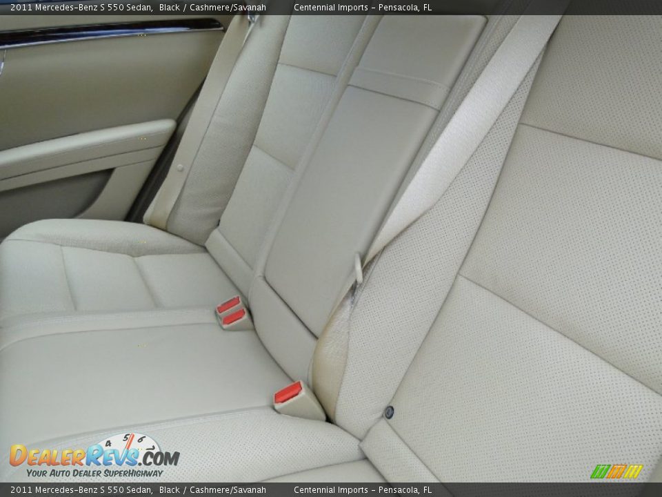 2011 Mercedes-Benz S 550 Sedan Black / Cashmere/Savanah Photo #29