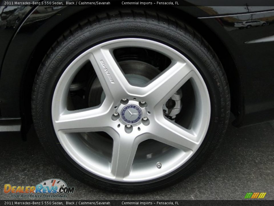 2011 Mercedes-Benz S 550 Sedan Black / Cashmere/Savanah Photo #31