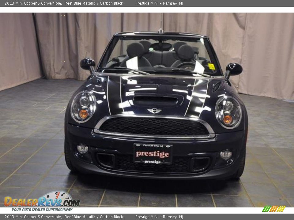 2013 Mini Cooper S Convertible Reef Blue Metallic / Carbon Black Photo #3