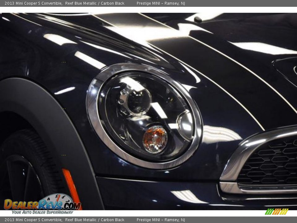2013 Mini Cooper S Convertible Reef Blue Metallic / Carbon Black Photo #5