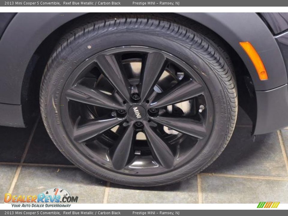 2013 Mini Cooper S Convertible Reef Blue Metallic / Carbon Black Photo #6