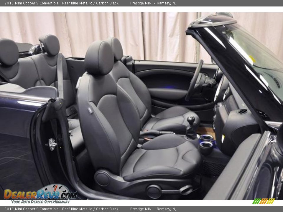 Carbon Black Interior - 2013 Mini Cooper S Convertible Photo #7