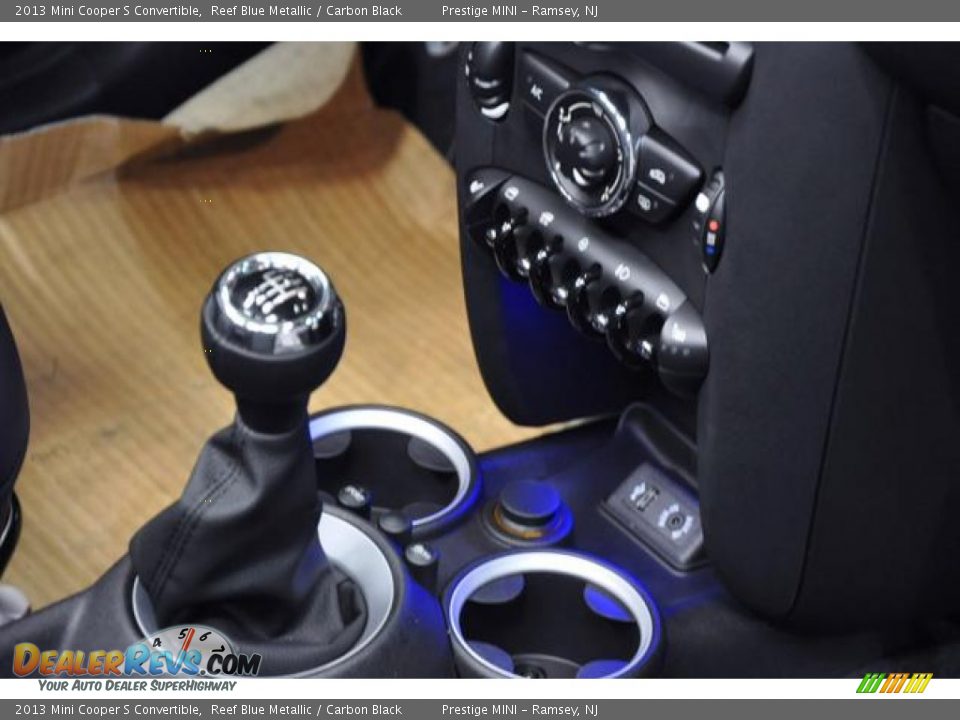 2013 Mini Cooper S Convertible Reef Blue Metallic / Carbon Black Photo #11