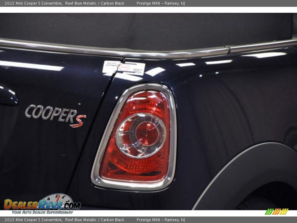 2013 Mini Cooper S Convertible Reef Blue Metallic / Carbon Black Photo #12