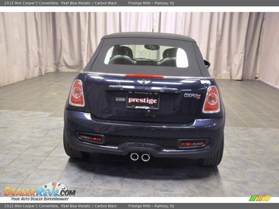 2013 Mini Cooper S Convertible Reef Blue Metallic / Carbon Black Photo #14