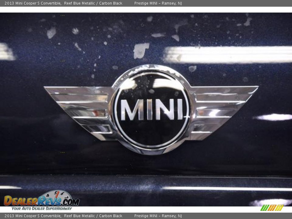 2013 Mini Cooper S Convertible Reef Blue Metallic / Carbon Black Photo #15