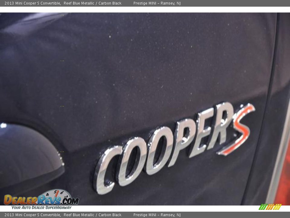 2013 Mini Cooper S Convertible Reef Blue Metallic / Carbon Black Photo #16