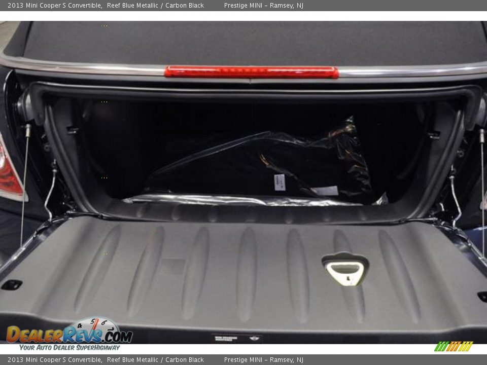 2013 Mini Cooper S Convertible Reef Blue Metallic / Carbon Black Photo #17