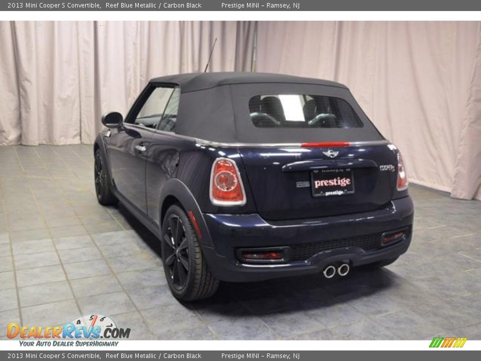2013 Mini Cooper S Convertible Reef Blue Metallic / Carbon Black Photo #18