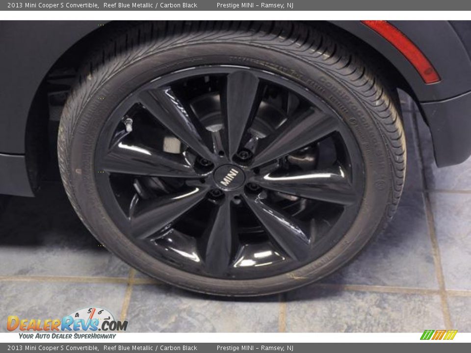 2013 Mini Cooper S Convertible Reef Blue Metallic / Carbon Black Photo #20