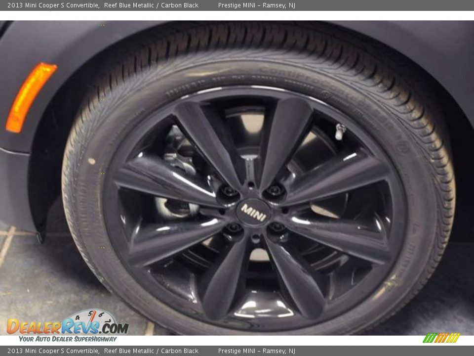 2013 Mini Cooper S Convertible Reef Blue Metallic / Carbon Black Photo #23