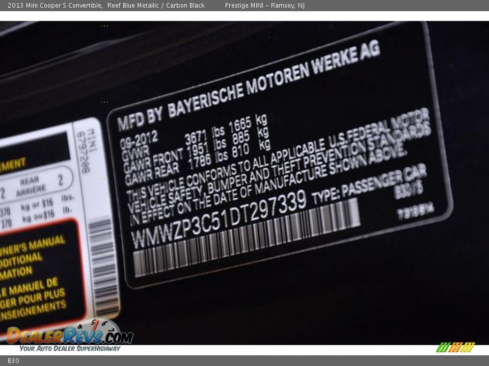 B30 - 2013 Mini Cooper