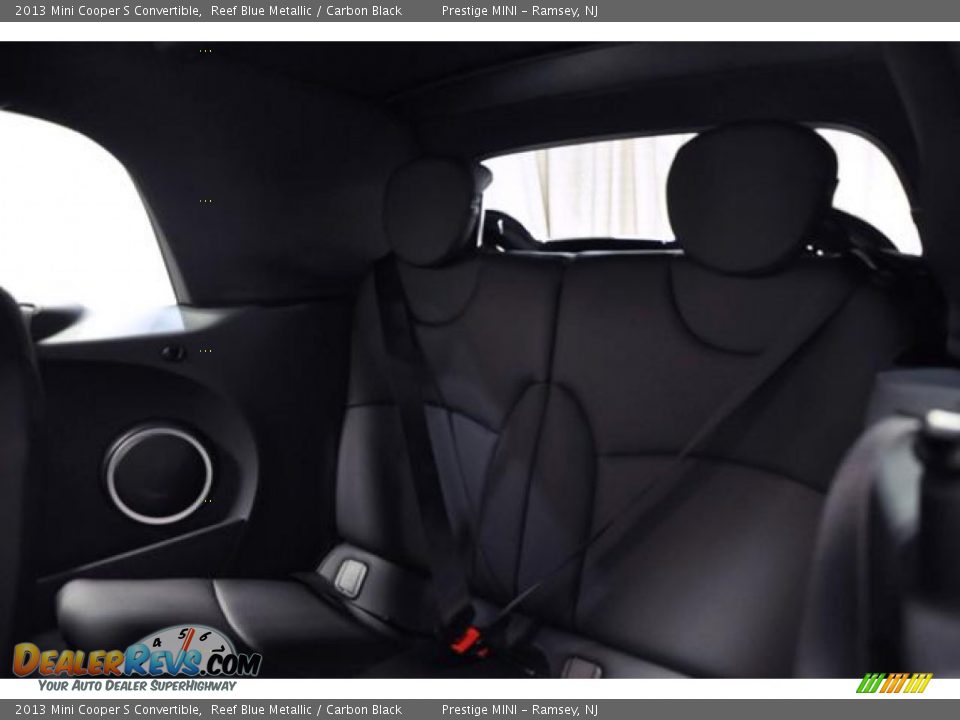 2013 Mini Cooper S Convertible Reef Blue Metallic / Carbon Black Photo #25