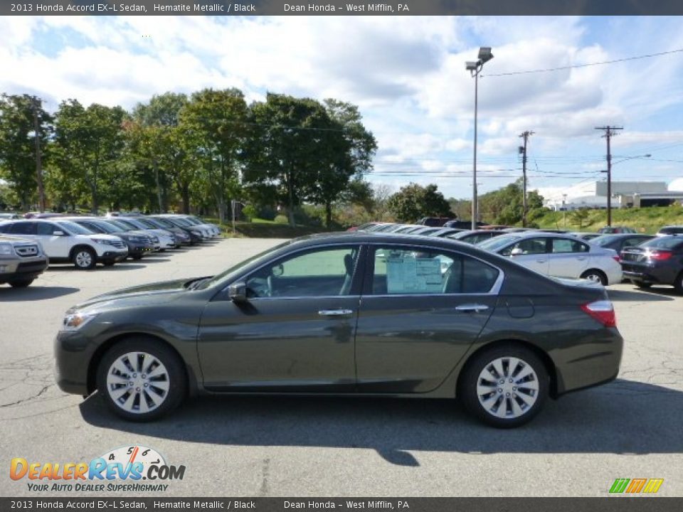 2013 Honda Accord EX-L Sedan Hematite Metallic / Black Photo #1