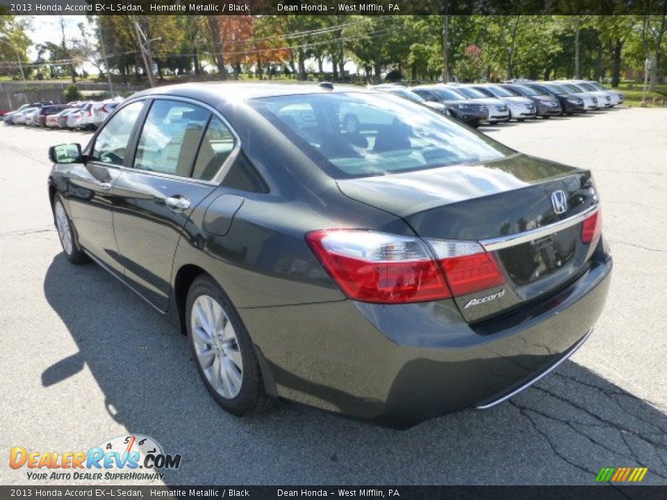 2013 Honda Accord EX-L Sedan Hematite Metallic / Black Photo #2