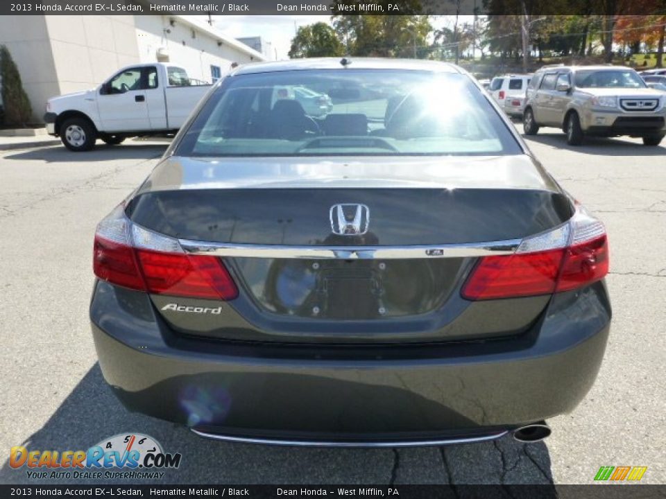 2013 Honda Accord EX-L Sedan Hematite Metallic / Black Photo #3