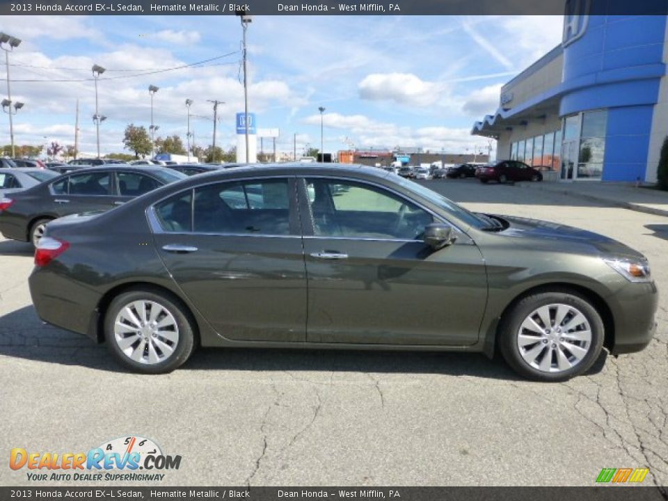 2013 Honda Accord EX-L Sedan Hematite Metallic / Black Photo #5