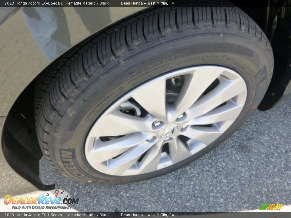 2013 Honda Accord EX-L Sedan Hematite Metallic / Black Photo #9