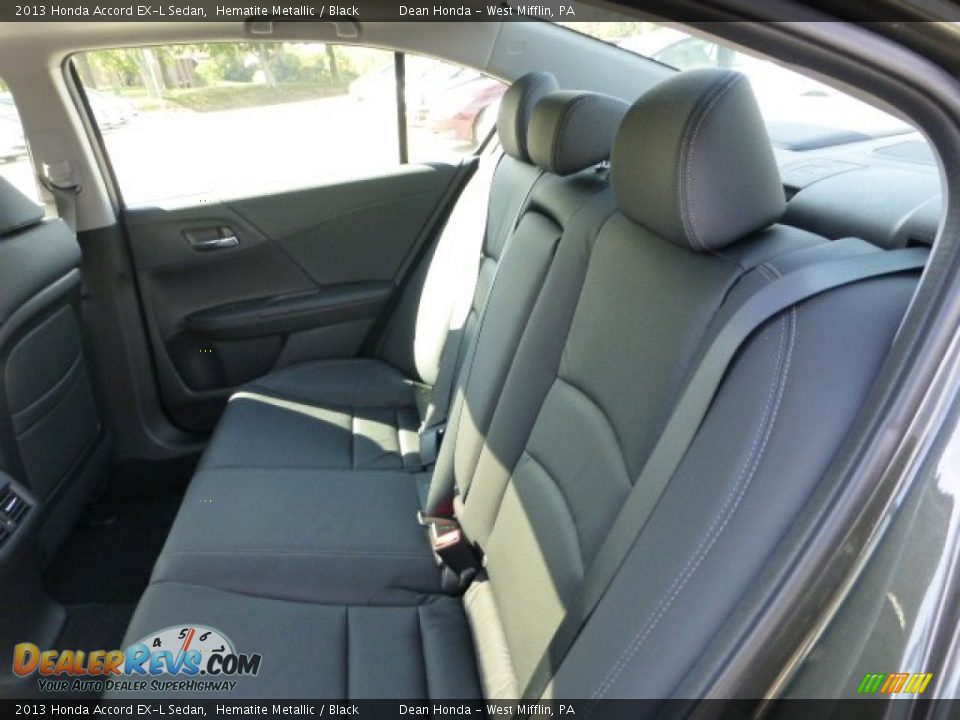 2013 Honda Accord EX-L Sedan Hematite Metallic / Black Photo #11