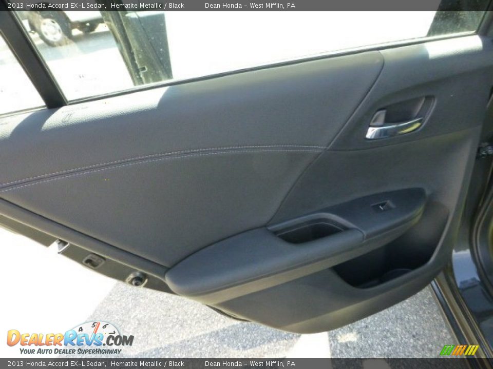 2013 Honda Accord EX-L Sedan Hematite Metallic / Black Photo #13