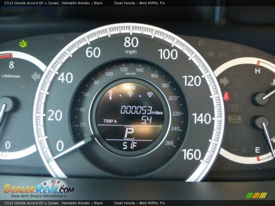 2013 Honda Accord EX-L Sedan Hematite Metallic / Black Photo #19