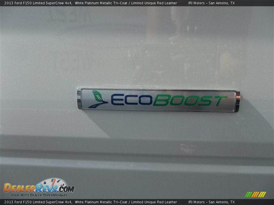 2013 Ford F150 Limited SuperCrew 4x4 White Platinum Metallic Tri-Coat / Limited Unique Red Leather Photo #18
