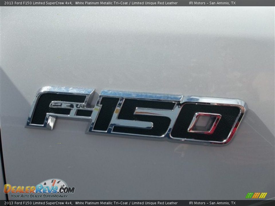 2013 Ford F150 Limited SuperCrew 4x4 White Platinum Metallic Tri-Coat / Limited Unique Red Leather Photo #19