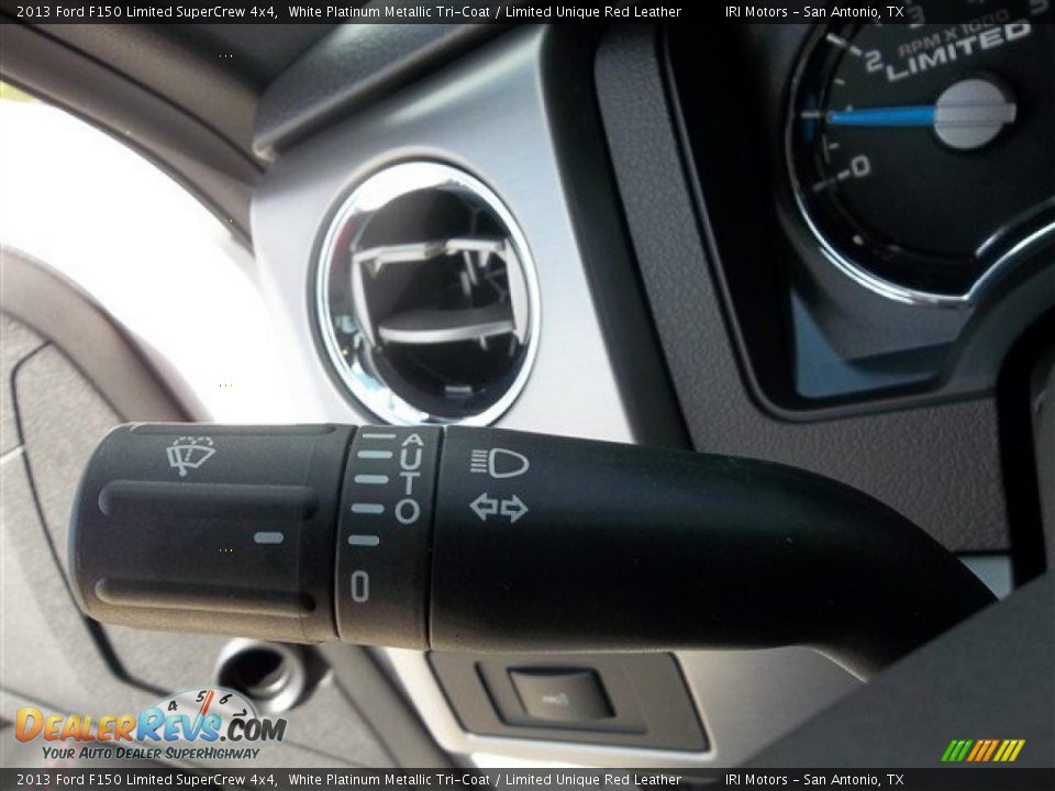 2013 Ford F150 Limited SuperCrew 4x4 White Platinum Metallic Tri-Coat / Limited Unique Red Leather Photo #29