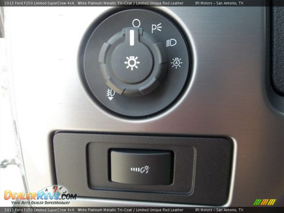2013 Ford F150 Limited SuperCrew 4x4 White Platinum Metallic Tri-Coat / Limited Unique Red Leather Photo #30