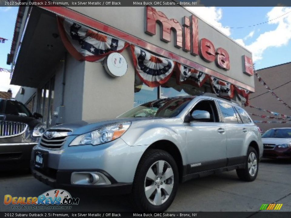 2012 Subaru Outback 2.5i Premium Ice Silver Metallic / Off Black Photo #1