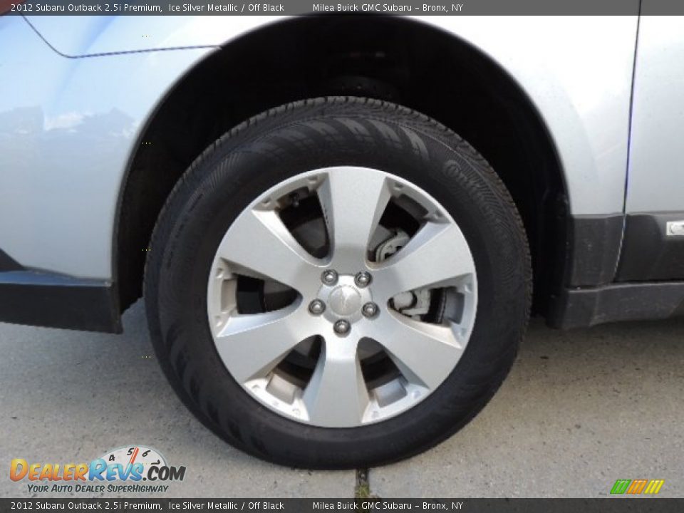 2012 Subaru Outback 2.5i Premium Ice Silver Metallic / Off Black Photo #3